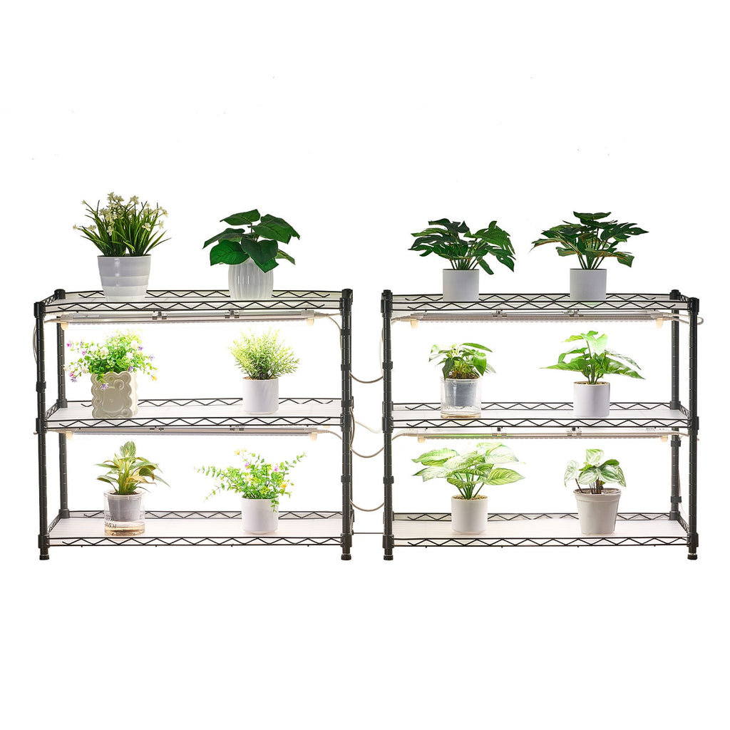 DIY Plant Shelf with Grow Lights