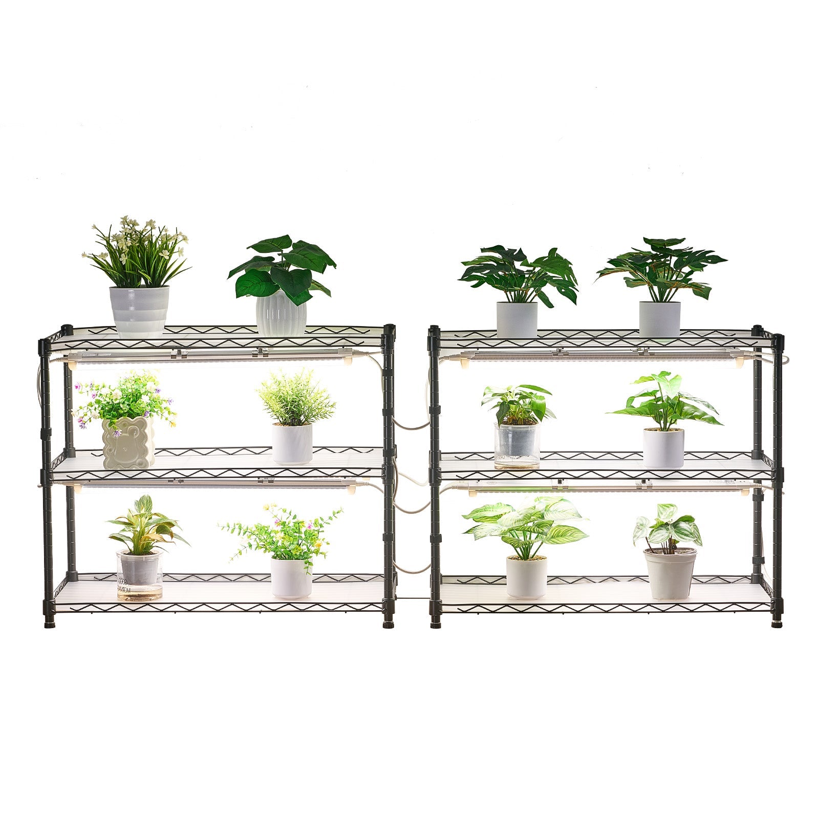 DIY Plant Shelf with Grow Lights