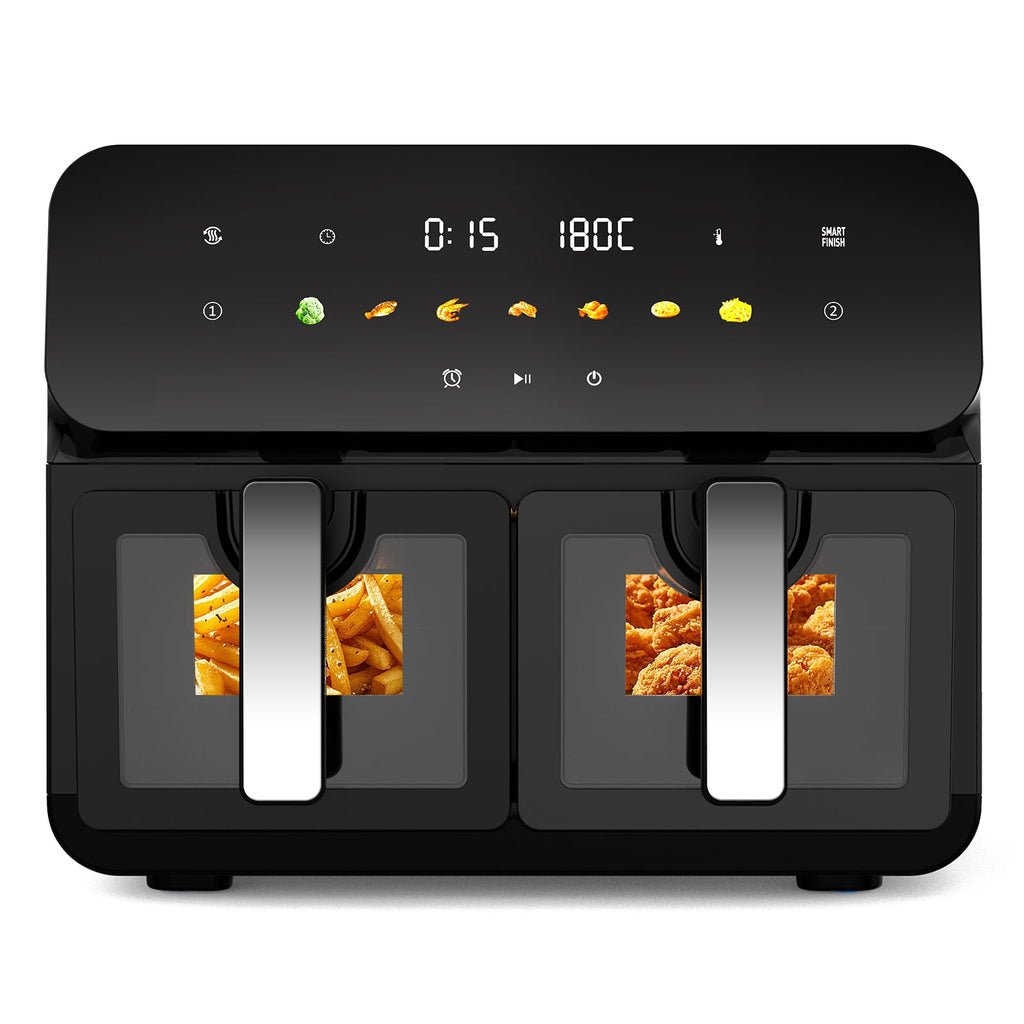 10QT Dual Air Fryer - Double Basket Air Fryer with Touchscreen Control
