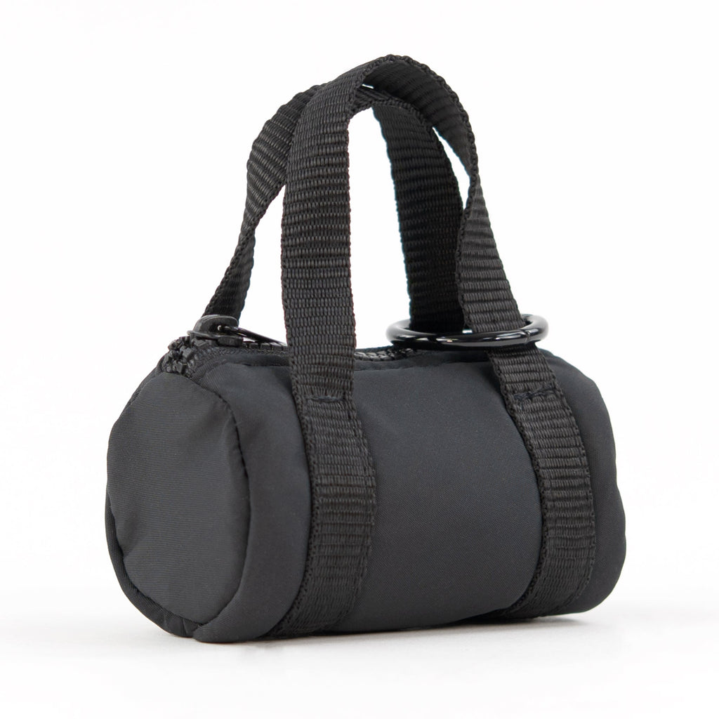 packlab Micro Nano Tote Keychain - Black Mini Tote Bag Coin Purse for Cards, Lip Balm & Everyday Essentials