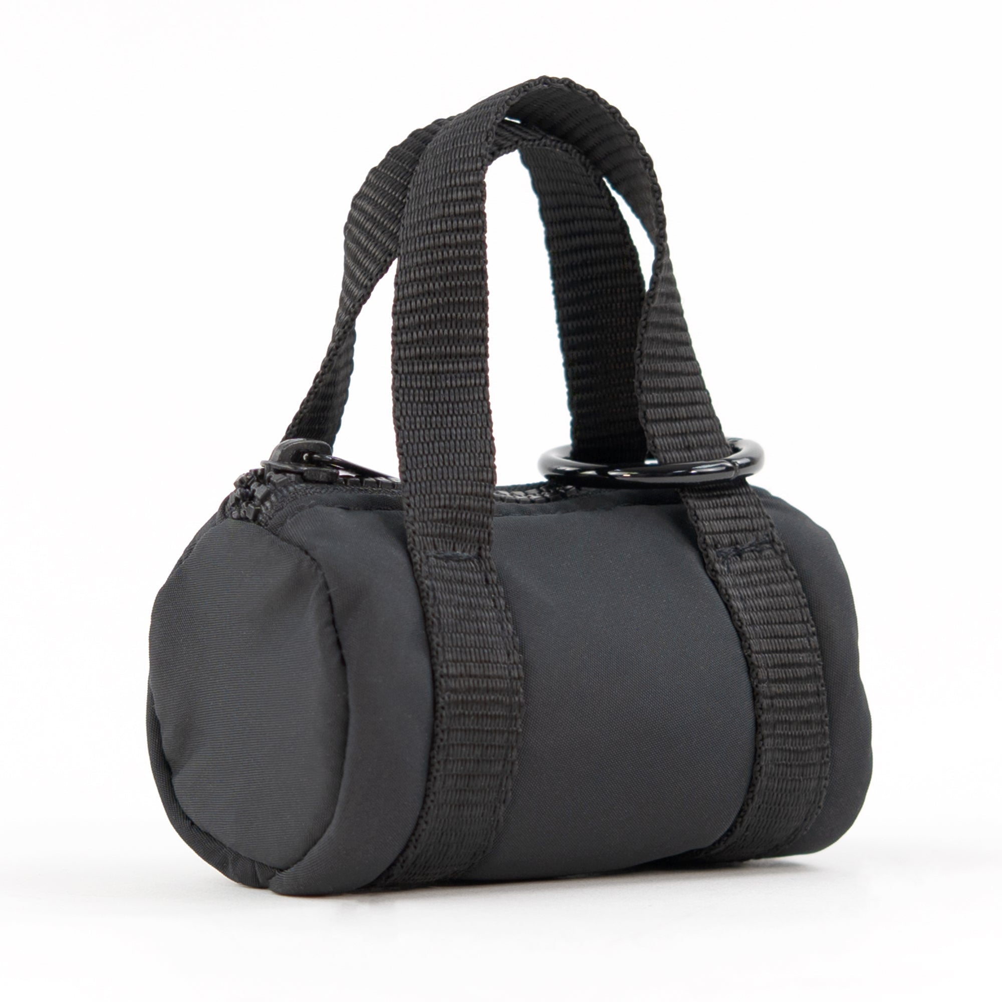 packlab Micro Nano Tote Keychain - Black Mini Tote Bag Coin Purse for Cards, Lip Balm & Everyday Essentials