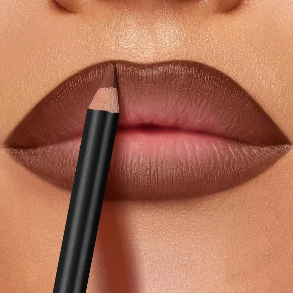 6-Color Waterproof Matte Lip Liner - Long-Lasting, Non-Transfer Formula, Matte Finish, 6 Versatile Shades