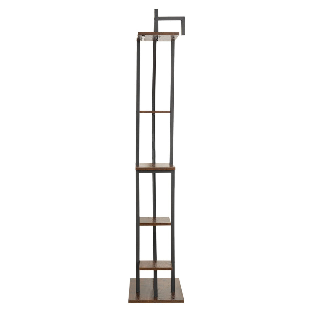 63" Tall 6-Tier Indoor Plant Stand with Grow Lights