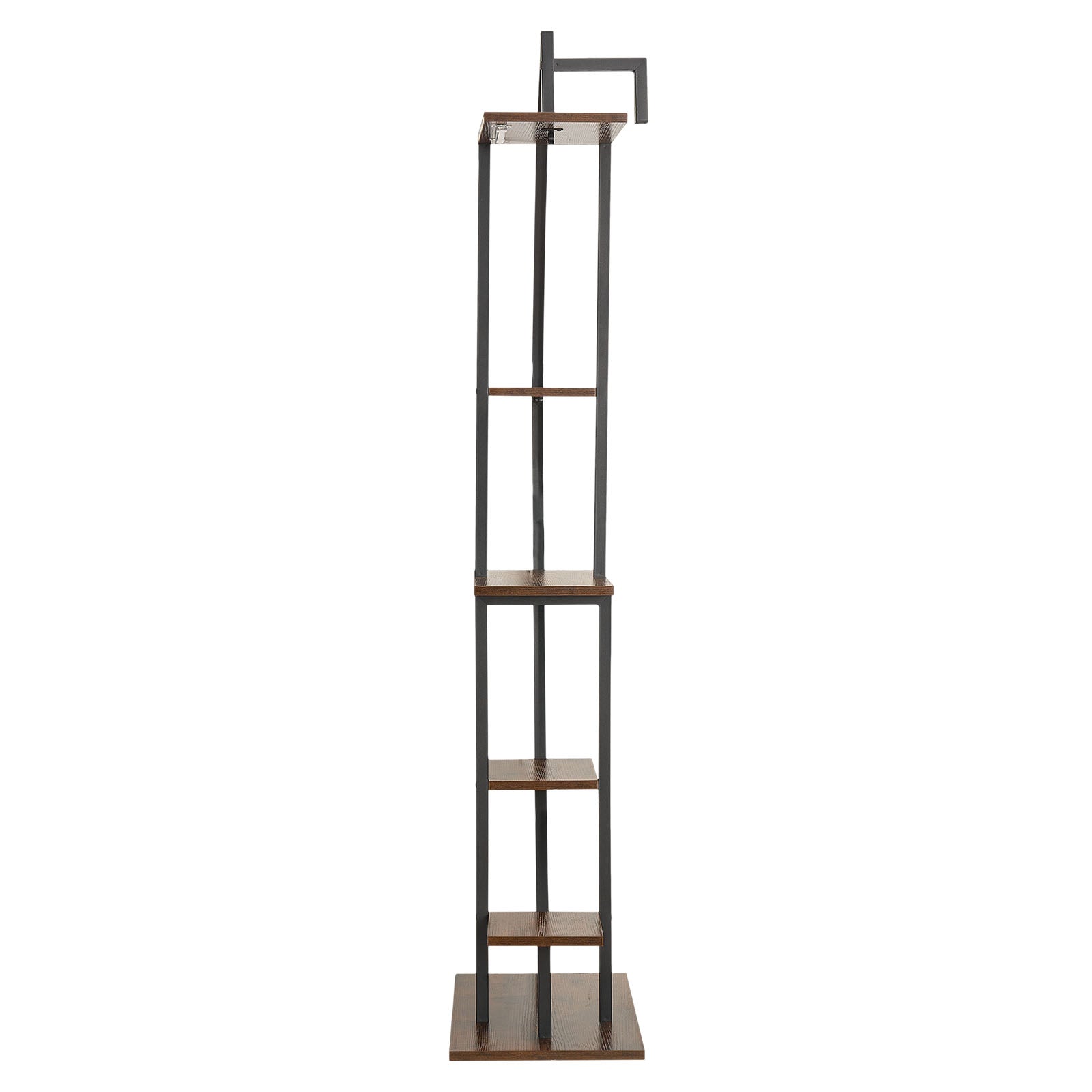63" Tall 6-Tier Indoor Plant Stand with Grow Lights